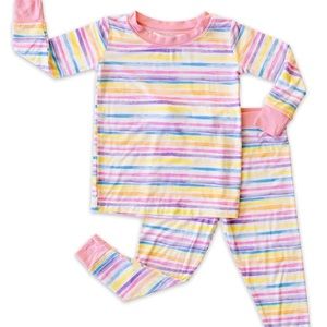 Sunset stripes Little Sleepies 2 piece pj set